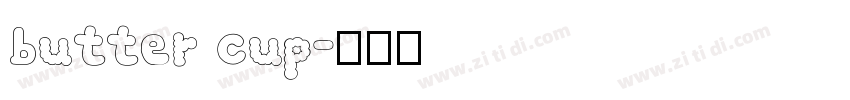 butter cup字体转换
